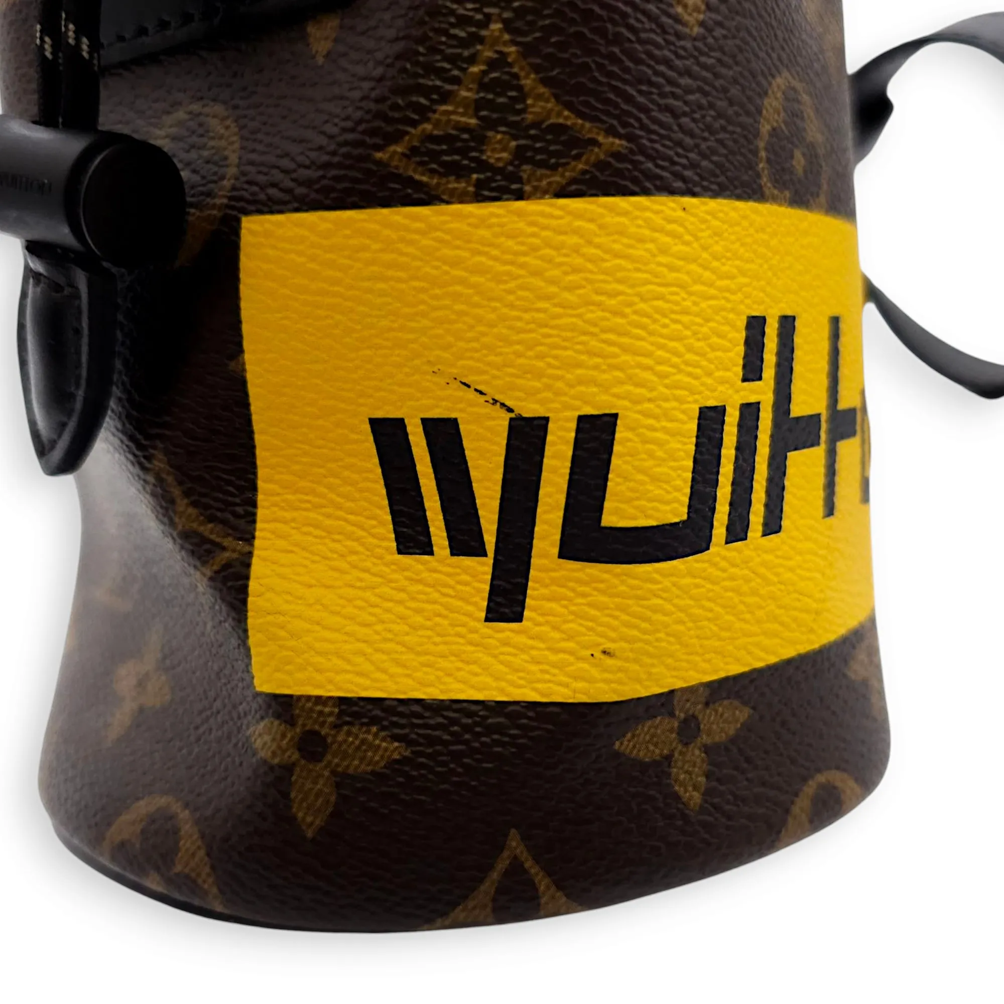 Chalk Bag Nano Brown Crossbody Bag in Coated Canvas, Black powder coated hardware