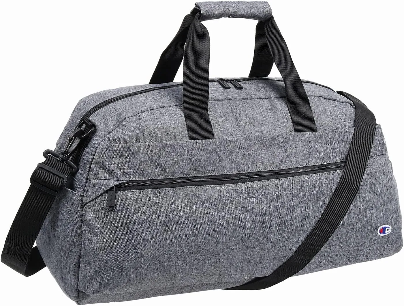 Champion No. 67910 Drew Boston Bag, 7.9 gal (32 L), Removable Shoulder Strap, Gray