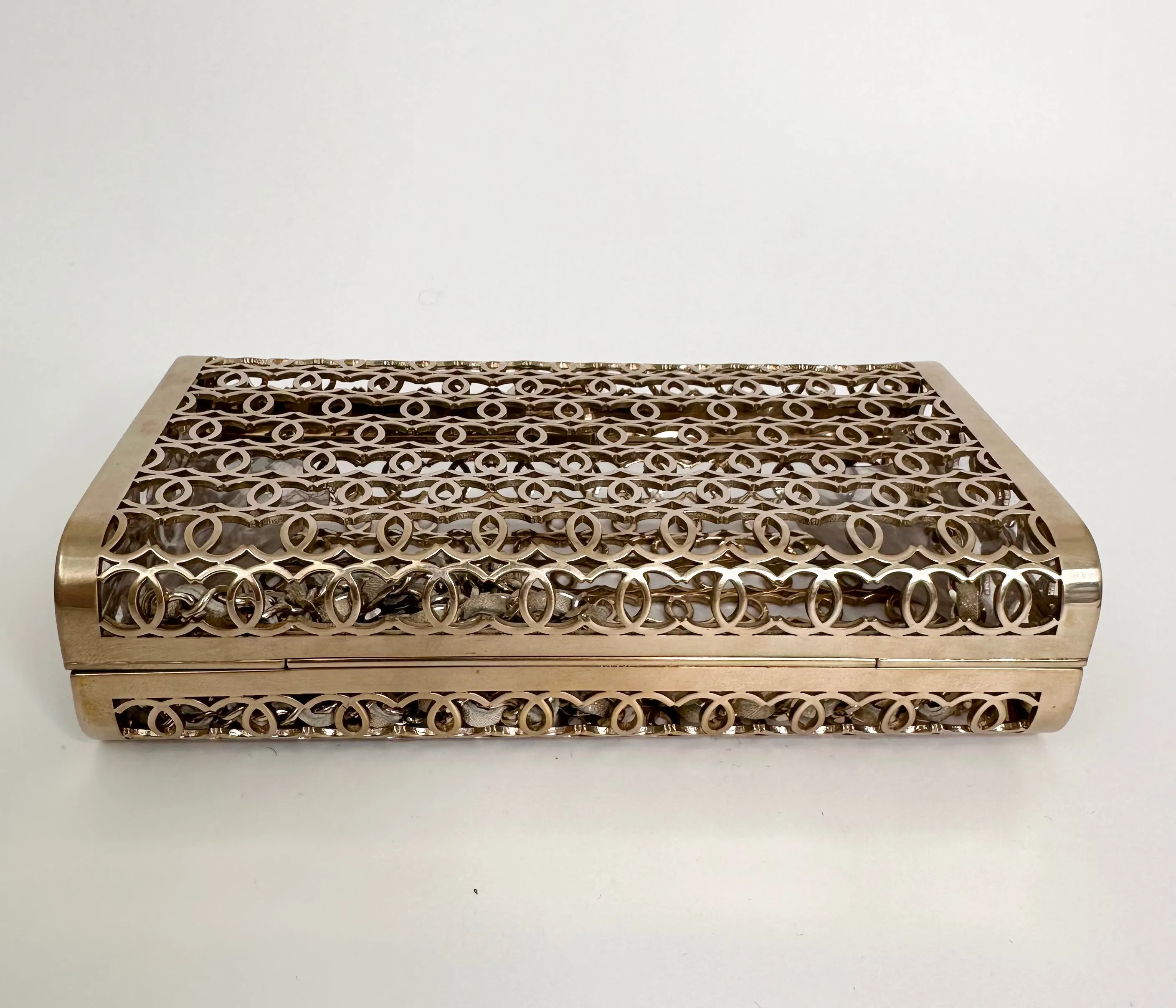 CHANEL 2015 CC Moucharabieh Minaudiere