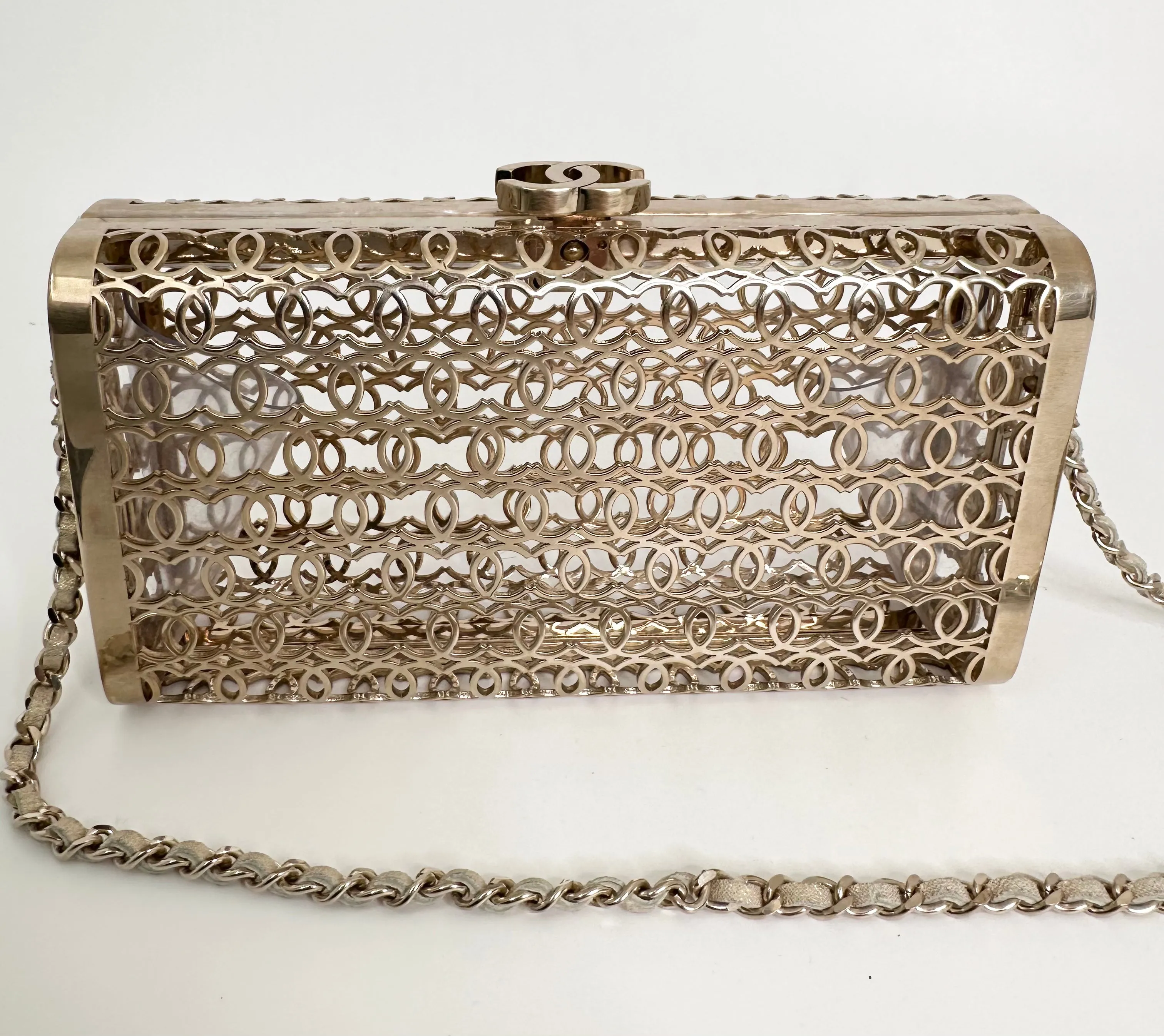 CHANEL 2015 CC Moucharabieh Minaudiere
