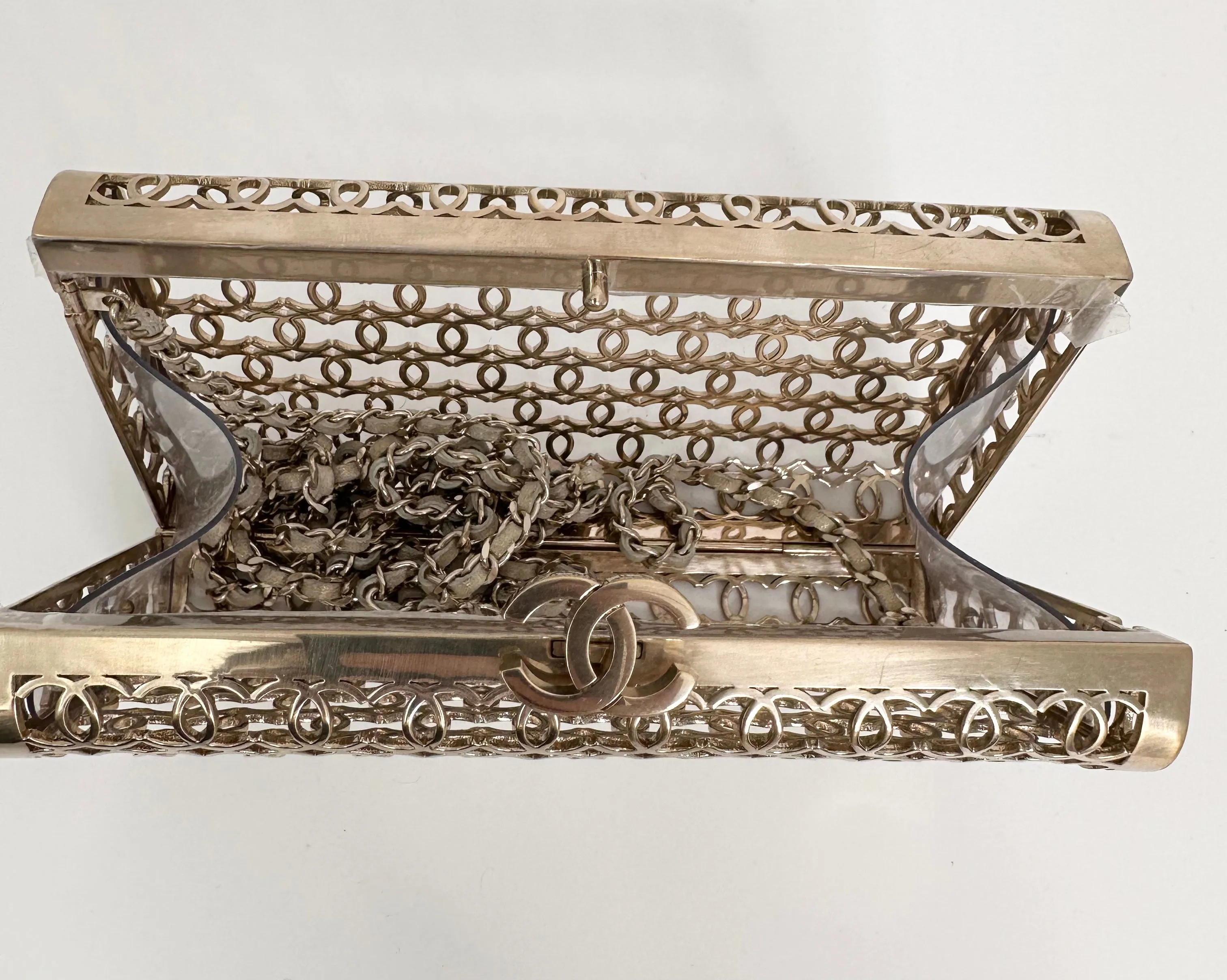 CHANEL 2015 CC Moucharabieh Minaudiere