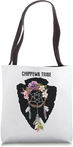 Chippewa American Indian Tribe Arrow Dream Catcher BOHO Tote Bag