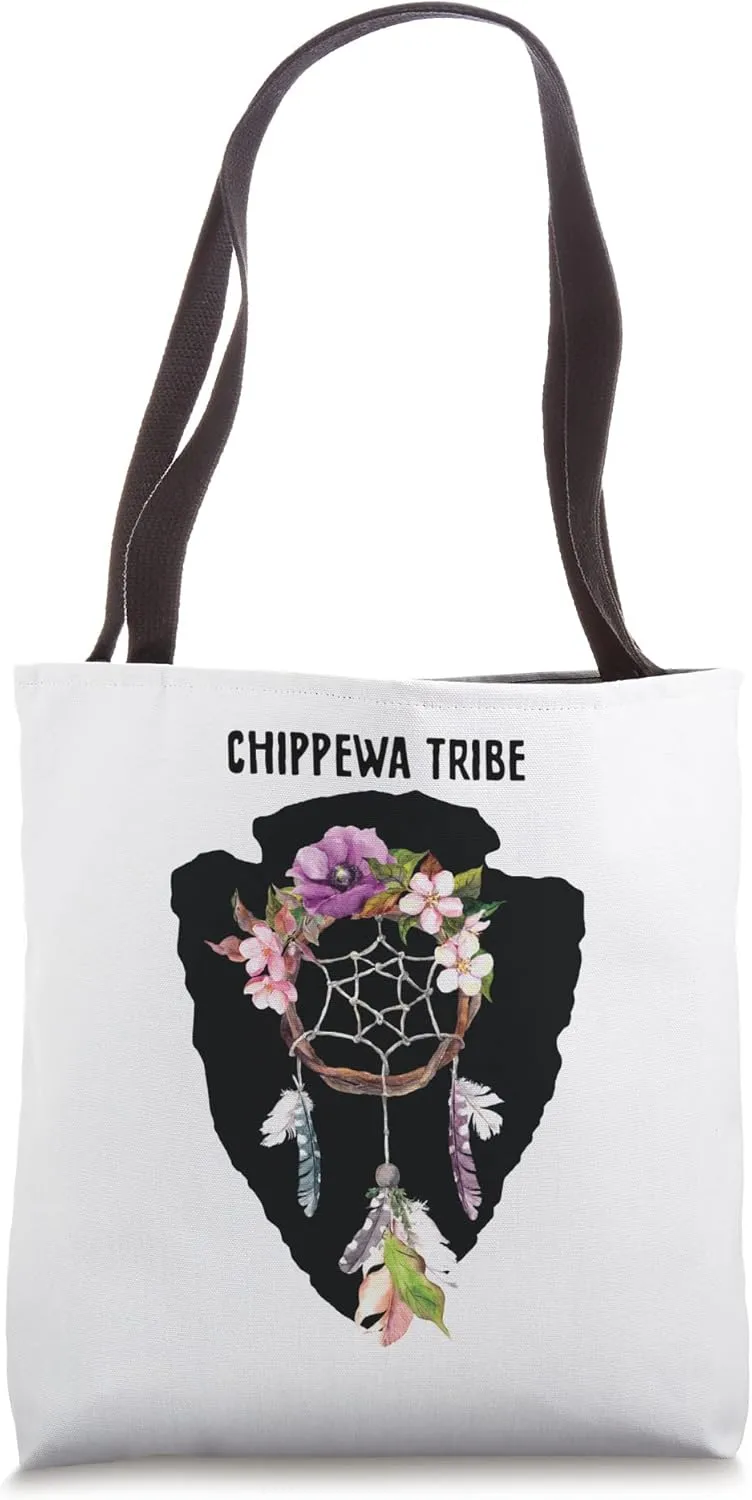 Chippewa American Indian Tribe Arrow Dream Catcher BOHO Tote Bag