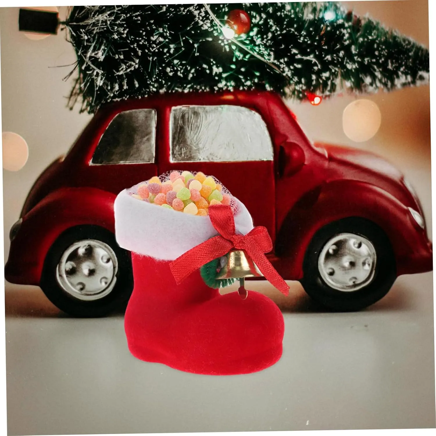 Christmas Pendant Candy Shoes 8pcs Christmas Decorations Boots Candy Shoes Pendant Set