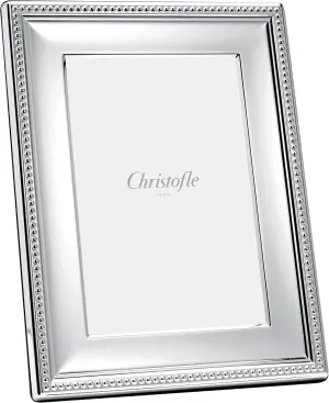 Christofle Perles Silver-Plated 3.5x5 Picture Frame #4256008