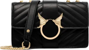 Chrysansmile Genuine Leather Crossbody Bags Quilted Clutch Purses for Women Trendy Small Shoulder Handbags with Chain