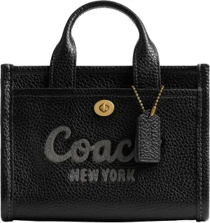 Coach Bubble Leather Cargo Tote 20, B4/Black