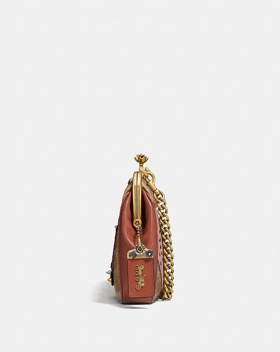 Coach F31069  X Keith Haring Kisslock Crossbody In Signature Patchwork