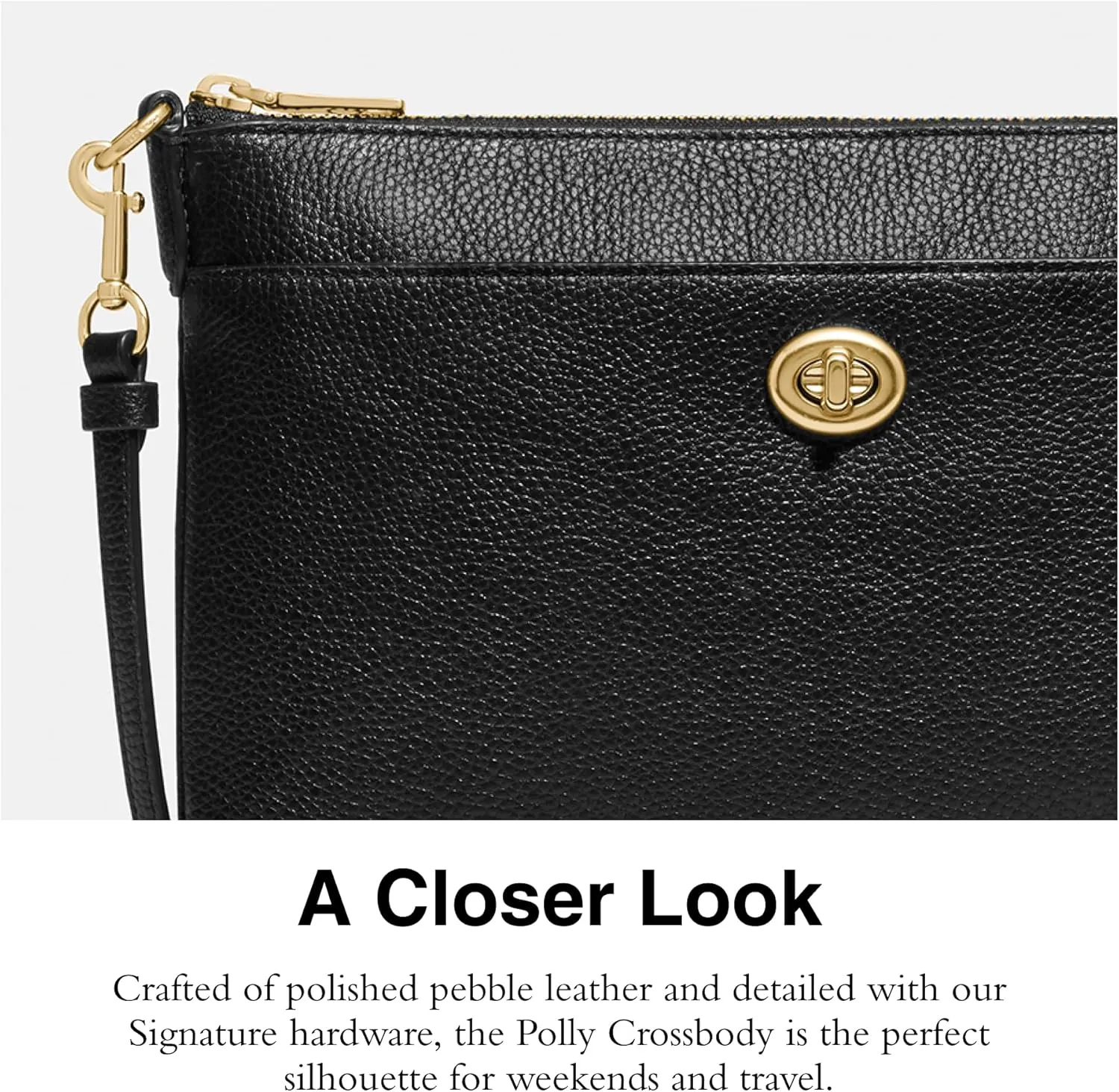 Coach Women's Polished Pebble Polly Crossbody Bag