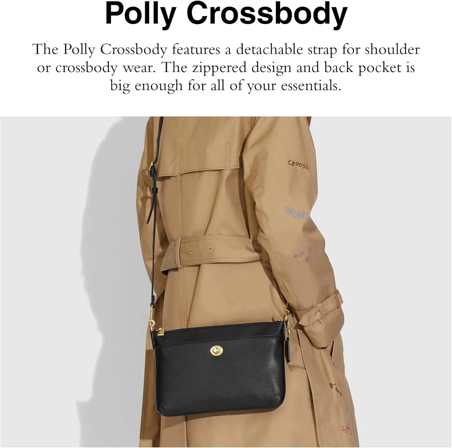 Coach Women's Polished Pebble Polly Crossbody Bag