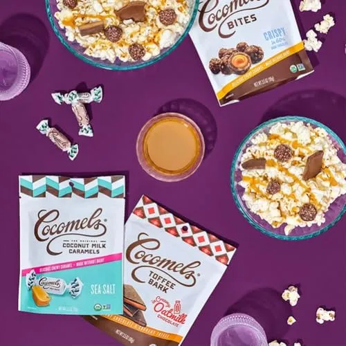 Cocomels Original Coconut Milk Caramels, 3.5 oz, 6 Pack, Dairy Free, Vegan, Organic
