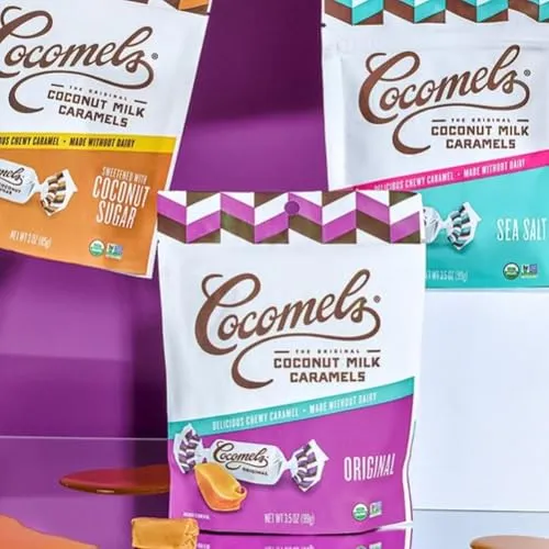 Cocomels Original Coconut Milk Caramels, 3.5 oz, 6 Pack, Dairy Free, Vegan, Organic