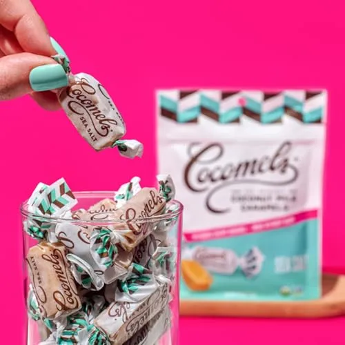 Cocomels Sea Salt Coconut Milk Caramels, 3.5 oz, 6 Pack, Dairy Free, Vegan, Organic