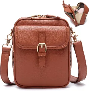 Collaborate Crossbody Leather Bag for Women - Urvashi Crossbody Genuine Leather Bag, Collaboraten1 Purse, Card Slots