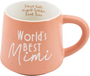 COLLECTIVE HOME - Coffee Mug, Family Ceramic Tea Cup, Funny Gift for Mother's Day/Father's Day, 16 oz, Dishwasher and Microwave Safe, World's BEST Mimi