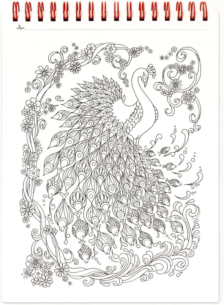 Coloring Book: Garden Paths · Garden Scenes and Intricate Animal Designs for Stress Relief, Relaxation and Creativity · Large Topbound (8.6 x 11.75 inches)