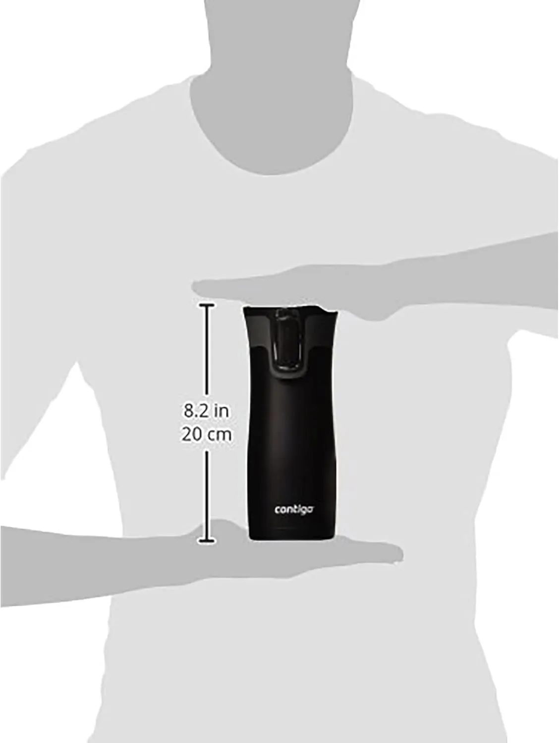 Contigo West Loop Stainless Steel Vacuum-Insulated Travel Mug with Spill-Proof Lid, Keeps Drinks Hot up to 5 Hours and Cold up to 12 Hours, 16oz Matte Black