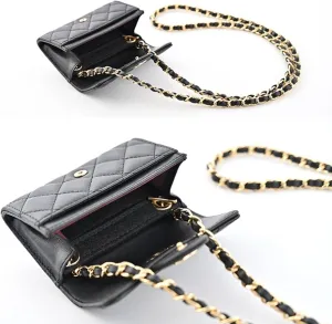 Conversion Kit for Chanel Card Holder Wallet On Chain - Handmade Insert Chain for CF Classic Wallet Purse, DIY for CC CF Tri-fold Wallet (Silver Chain, 100cm)