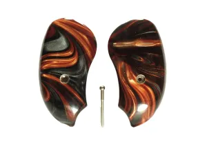Copper & Silver Pearl Bond Arms Derringer Grips