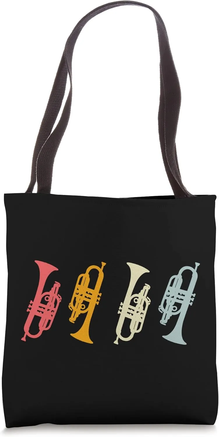 Cornet Retro Cornet Silhouette for Cornet Player Tote Bag
