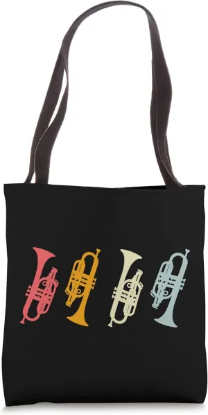 Cornet Retro Cornet Silhouette for Cornet Player Tote Bag