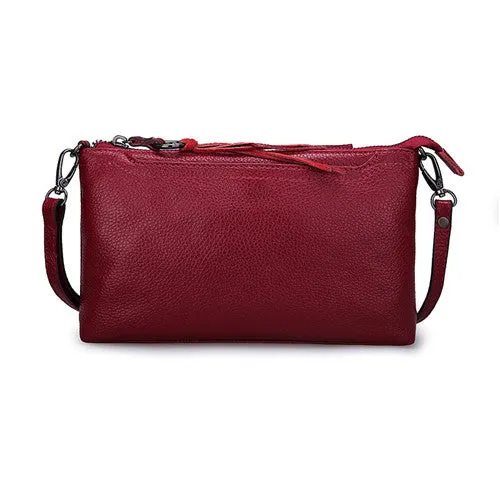 Cowhide Genuine Leather Women Messenger Bags Tassel Crossbody Bag Female Fashion Shoulder Bags for women Clutch Small Handbags