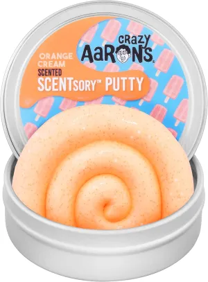 Crazy Aaron's Thinking Putty® - Orangesicle - Sensory Putty for Kids and Grown ups - Creative and Endless Fun, Stress Relief Therapy Toys, Never Dries Out - Made in USA