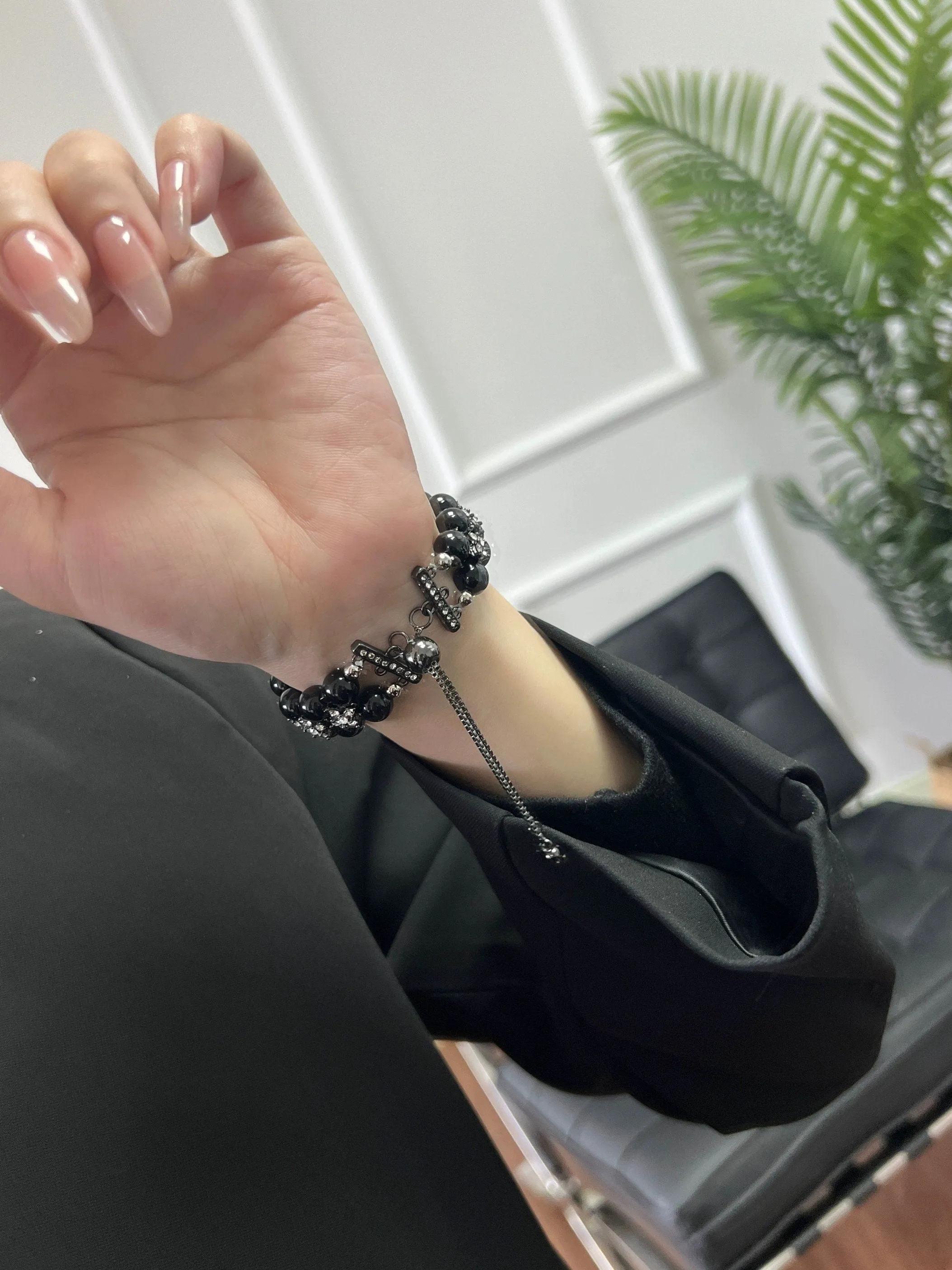 creamtopmall Diamond Studded Chain Pearl Strap iWatch Band Series 12 3 4 5 6 7 8 9 Ultra Generation 38mm 40mm 41mm 42mm 44mm 45mm 49mm   Apple Watch Case