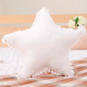 Creative Star Moon and Cloud Plush Pillows Stuffed Toys (White, Star)
