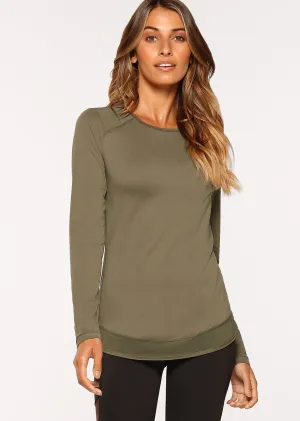 Crescent Active L/Slv Top