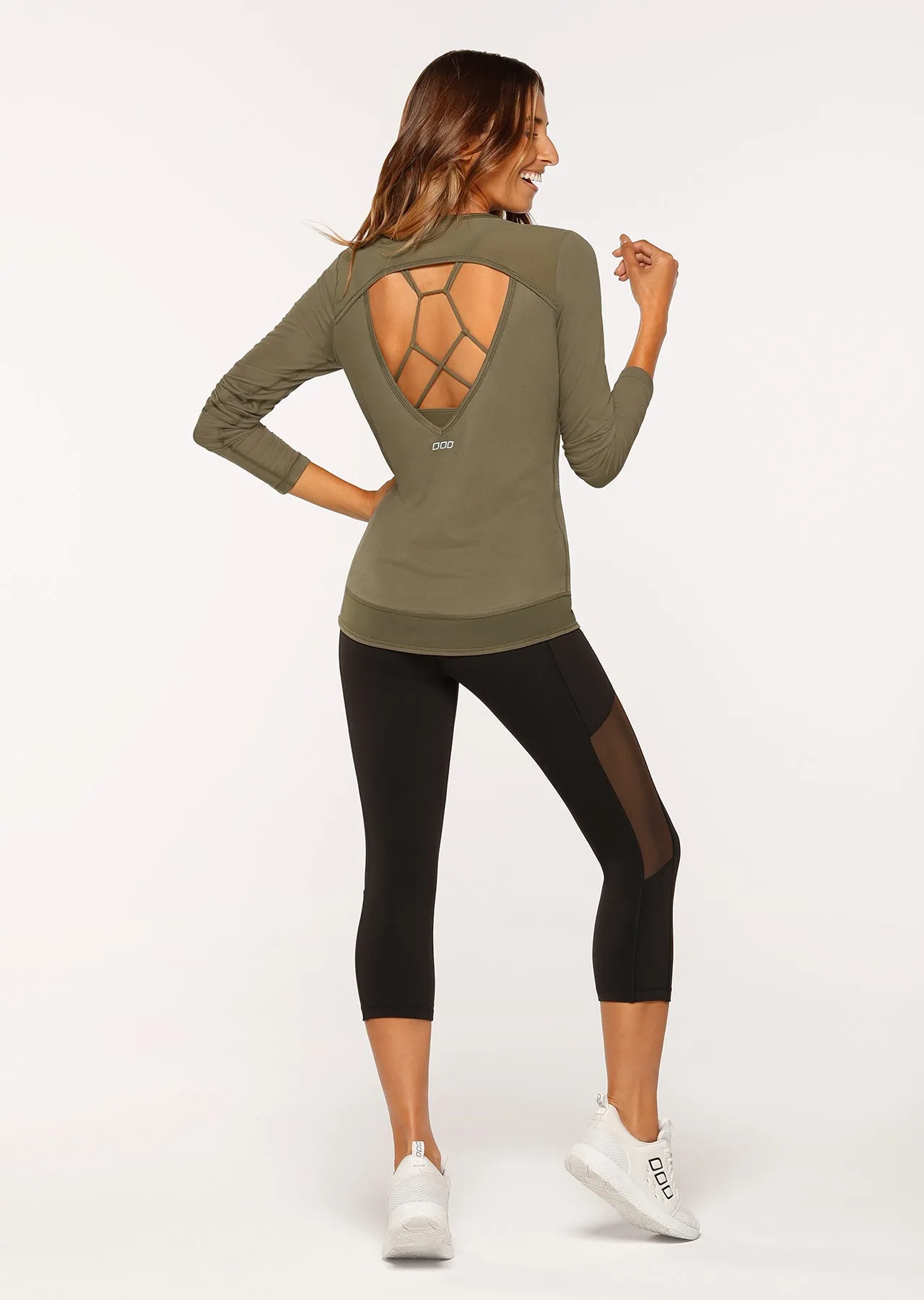 Crescent Active L/Slv Top