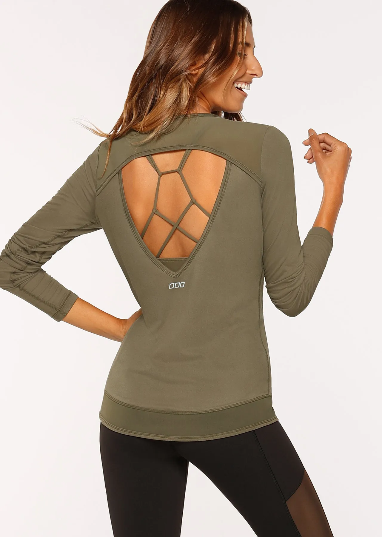 Crescent Active L/Slv Top