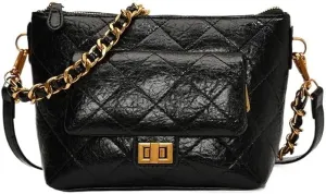cross-body bag Lattice Chain Commuter Shoulder Crossbody Bag