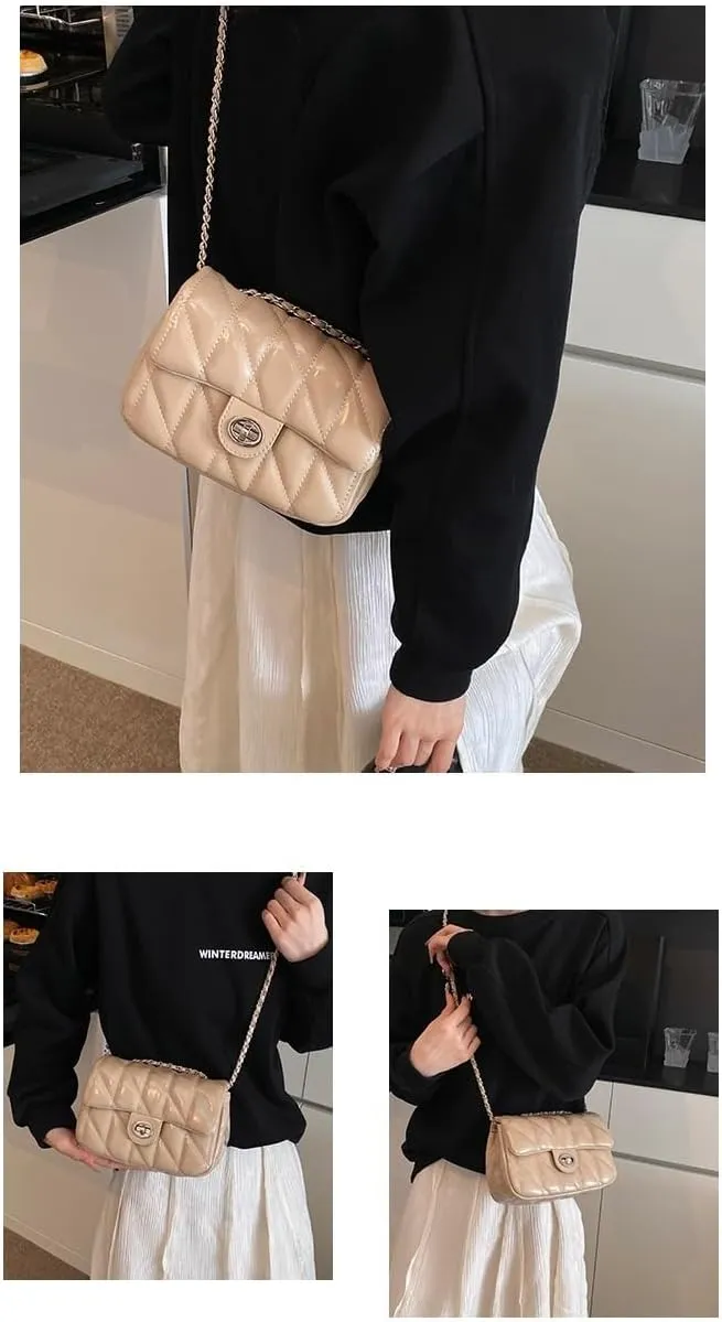cross-body bag Lattice Chain Crossbody Bag