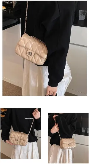 cross-body bag Lattice Chain Crossbody Bag