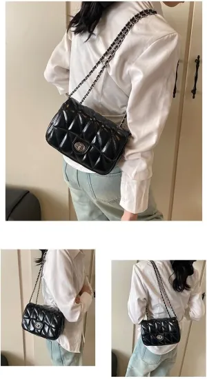 cross-body bag Lattice Chain Crossbody Bag