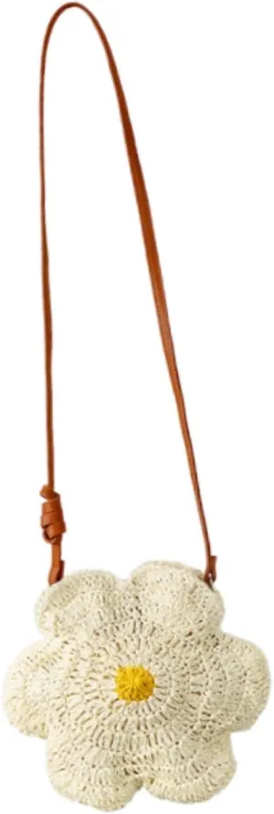 Crossbody Bag Flower Shape Shoulder Bag for Shopping Summer Beach Festive