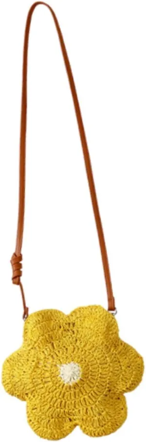 Crossbody Bag Flower Shape Shoulder Bag for Shopping Summer Beach Festive