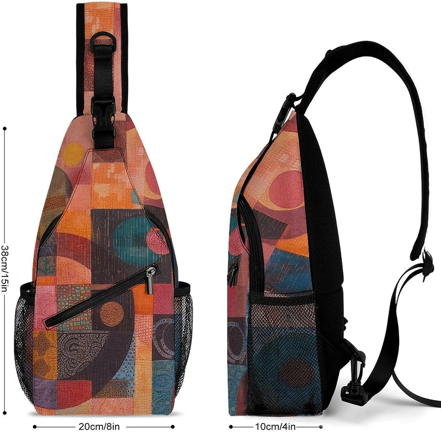 Crossbody Bag for Women Men Chest Bag A Hand Drawn Tiger Sling Bag Crossbody Shoulder Bag Sling Backpack