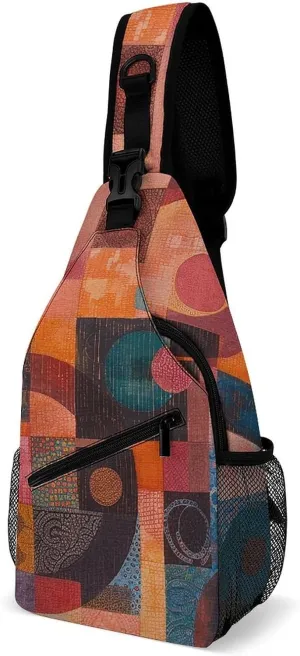 Crossbody Bag for Women Men Chest Bag A Hand Drawn Tiger Sling Bag Crossbody Shoulder Bag Sling Backpack