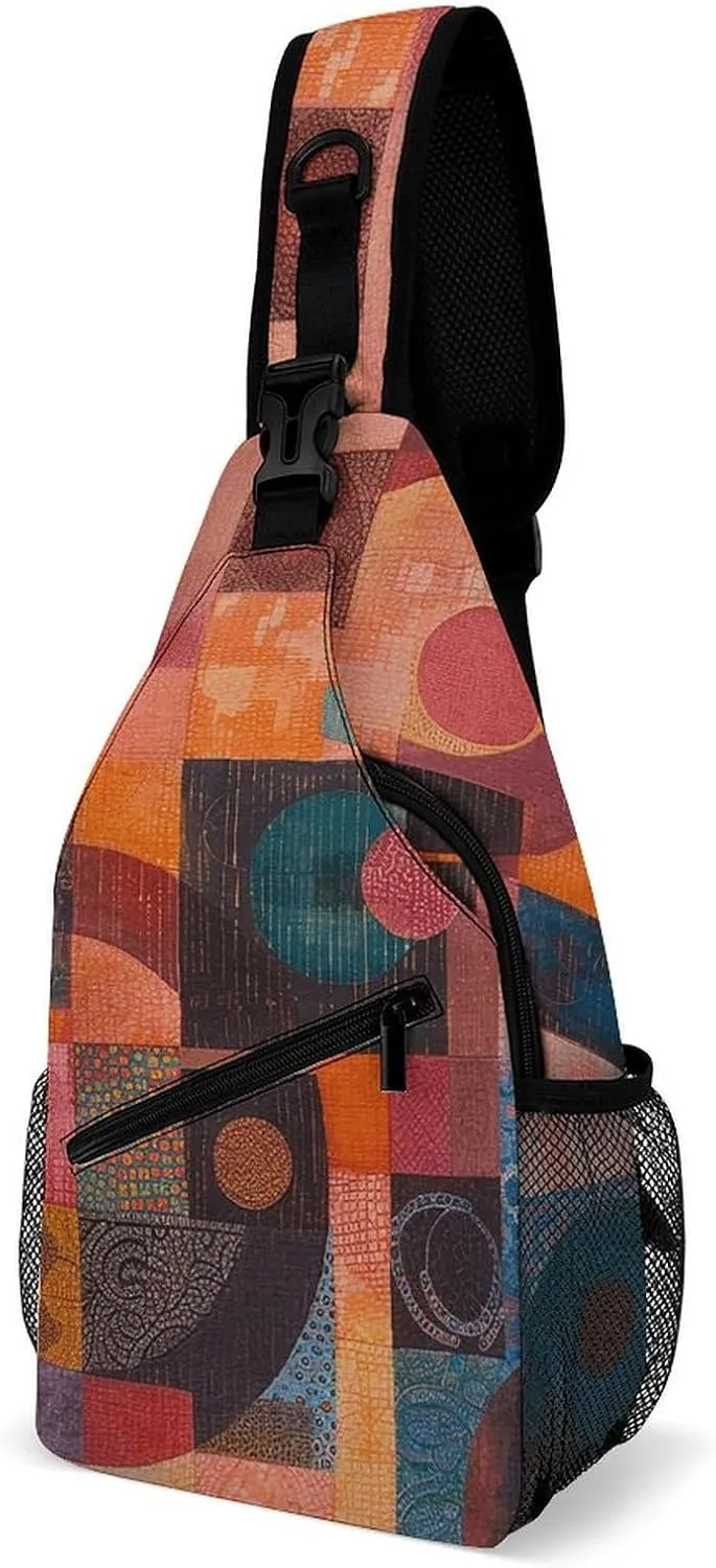 Crossbody Bag for Women Men Chest Bag A Hand Drawn Tiger Sling Bag Crossbody Shoulder Bag Sling Backpack