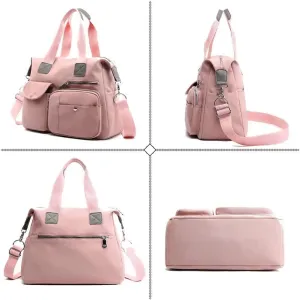 Crossbody Bag for Women Nylon Waterproof Messenger Shoulder Purse Multi Pockets Tote Bag Lightweight Pocketbooks