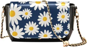 Crossbody Bags for Women Trendy Women's Black Shoulder Bag Small PU Leather Flap Cross Body Bag Handbags