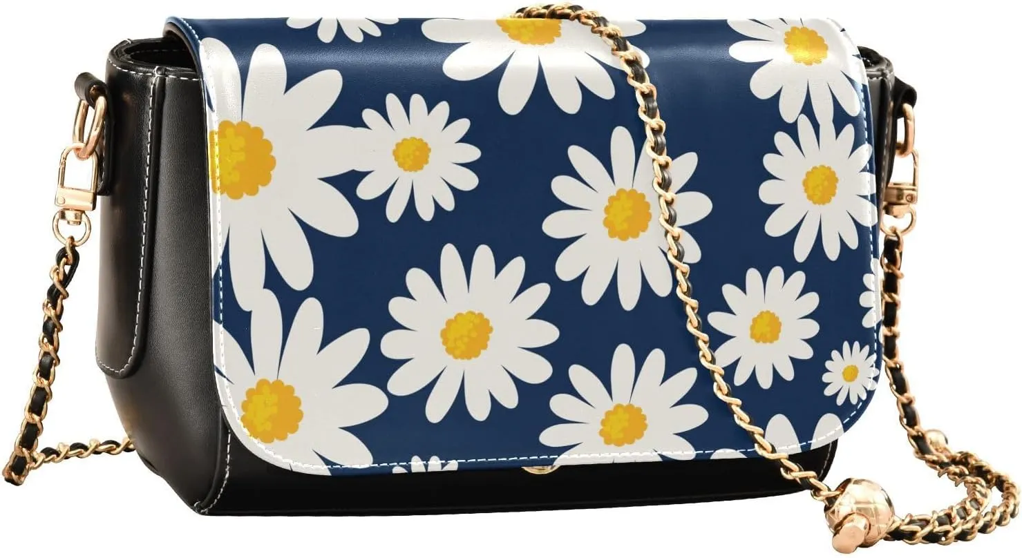 Crossbody Bags for Women Trendy Women's Black Shoulder Bag Small PU Leather Flap Cross Body Bag Handbags