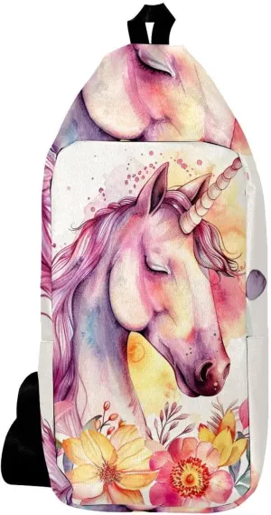 Crossbody Bags for Women,Crossbody Bag Men,Small Sling Bag,Colored Flower Bush Unicorn,Crossbody Purse