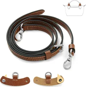 Crossbody Strap Compatible for Longchamp LP Xtra XS Pouch, Conversion Kit,SILVER Hardware