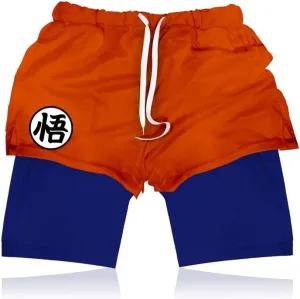 CROWN Anime Shorts - Breathable Stretch Compression Gym Short with Pockets