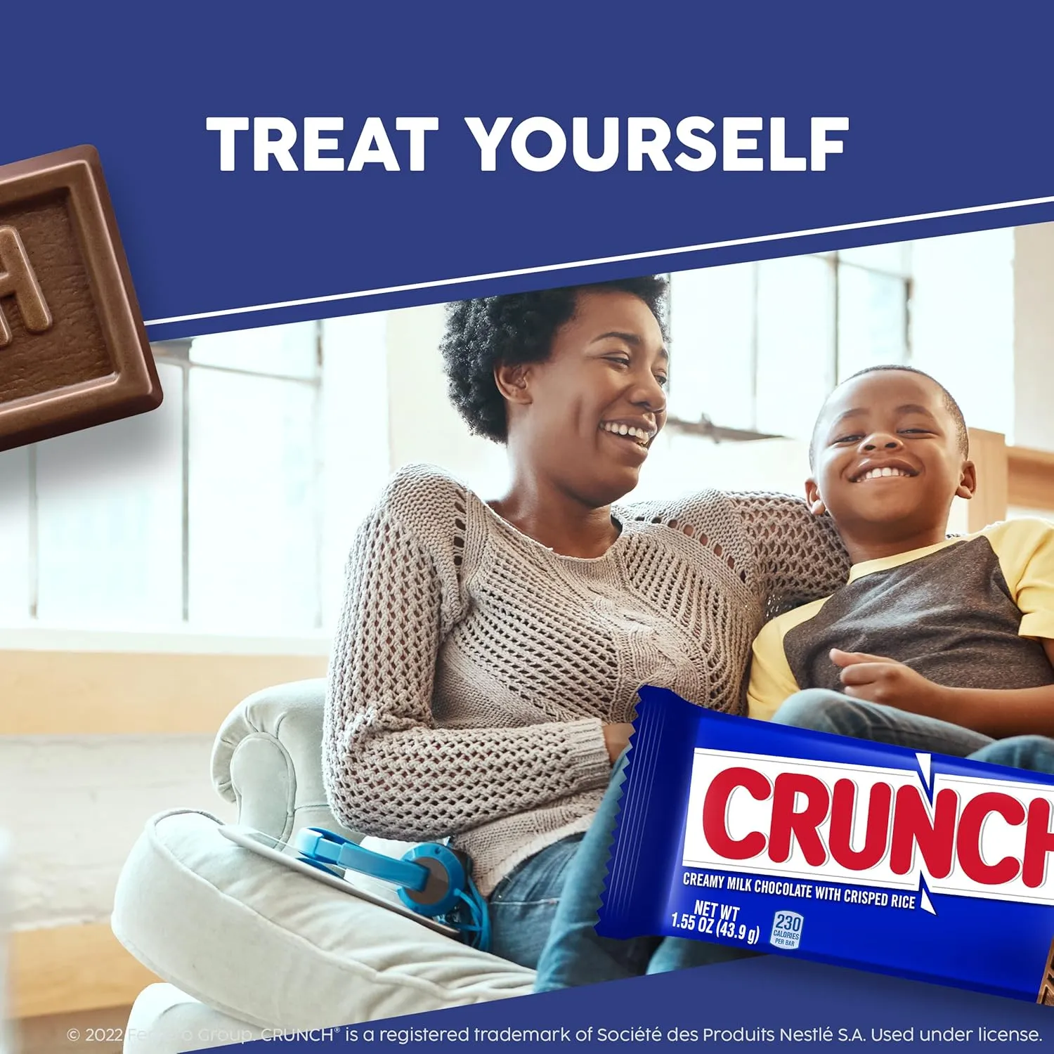 CRUNCH, Bulk 36 Pack, Milk Chocolate and Crisped Rice, Full Size Individually Wrapped Candy Bar, 1.55 oz Each