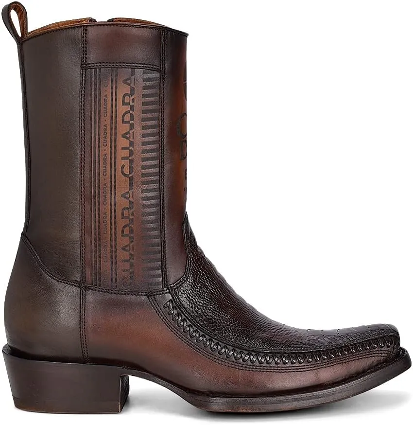 Cuadra Men's Cowboy boot in genuine ostrich leg leather 1J2KPT