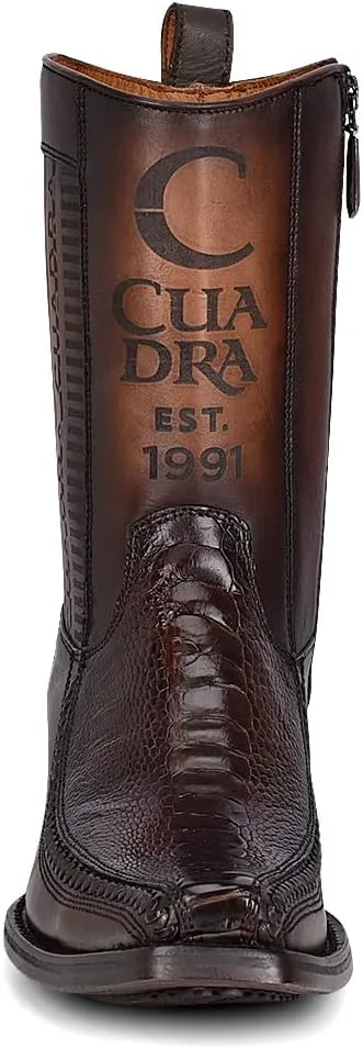 Cuadra Men's Cowboy boot in genuine ostrich leg leather 1J2KPT